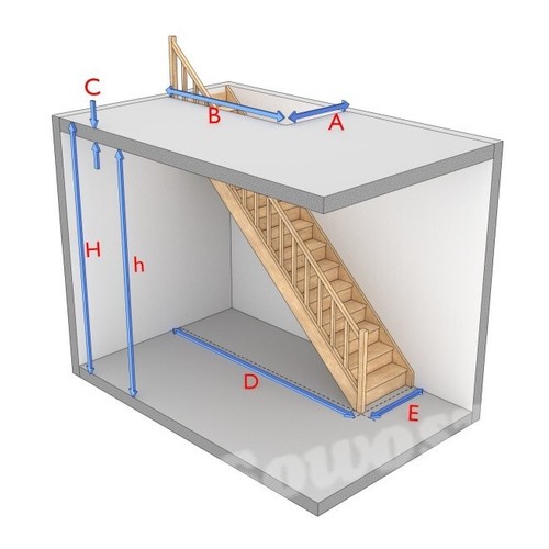 Loft treppe mittelholm - loft-treppe, |