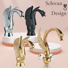 Waschtischarmatur Bad Einhand Schwan-Design Waschbecken Wasserhahn Mischbatterie