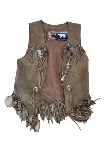 Weste beige wildleder leder - beige,