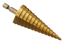 HSS-TIN Stufenbohrer Kegelsenker Konusbohrer Schälbohrer Metallbohrer Ø 4-30mm