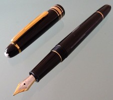 MONTBLANC MEISTERSTÜCK, schöner PATRONEN-FÜLLER 145 Feder M, CHOPIN, EDEL TOP!