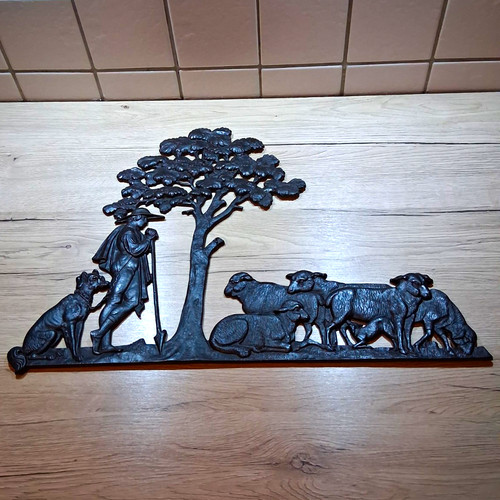 Gusseisen wandrelief - gusseisen,