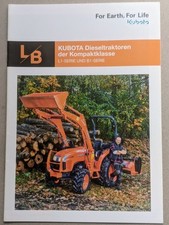 Kubota L1- Serie und B1-Serie Kompakt Traktoren Prospekt Bulldog Schlepper 
