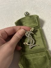 Goldene Schlangen Brosche mit