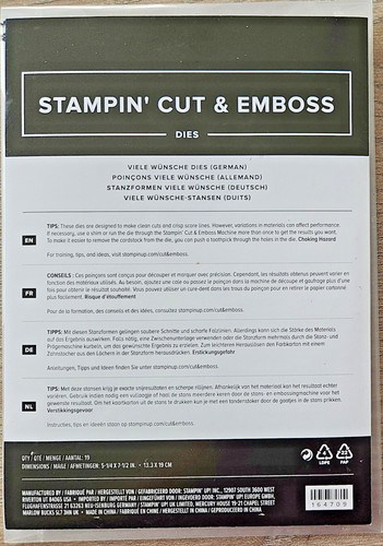 Stampin stanzformen viele - 'up, "viele