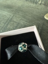Pandora Charm Blume Türkis  925 Silber