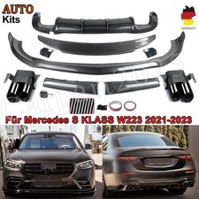 Carbon Color Aero BodyKits Spoiler für Mercedes W223 2020+ Stoßstange Diffusor