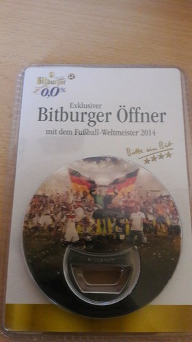 Flaschenöffner von bitburger - flaschenöffner,