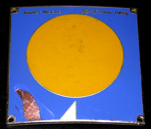 Kieler woche plakette - plakette, 1965