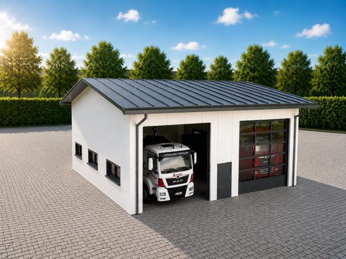 Fahrzeughalle ständig 2 - 2-ständig,