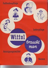 VEB Wittol Lutherstadt Wittenberg DDR Reklame Block 60 Blatt Dr. Glanz Sidol