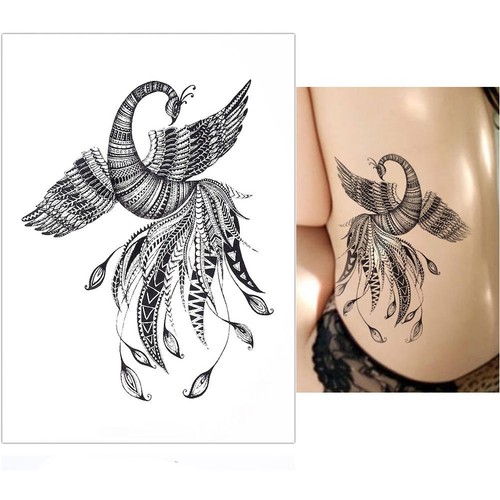 Temporäres tattoo phönix - temporäres,