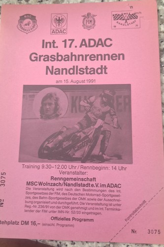Programm speedway sandbahn - speedway,