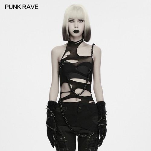 Punk rave gothic mesh - gothic,