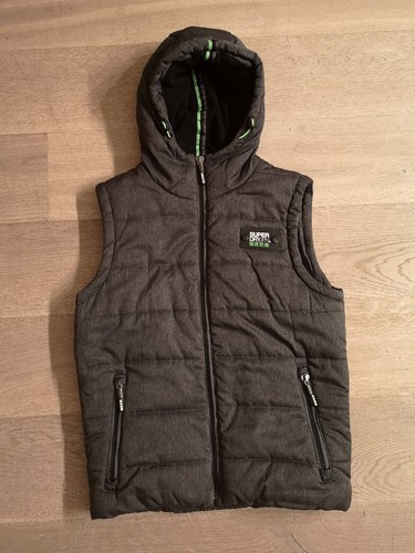Superdry weste grau - superdry, kapuze