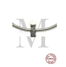 Charms Anhänger Beads Clip Stopper 925 Sterling Silber Zirkon weiß