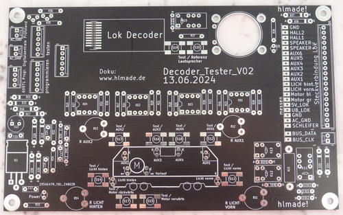 Leerplatine decodertester und - decodertester,