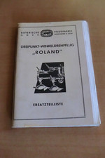 Ersatzteilliste Dreipunkt