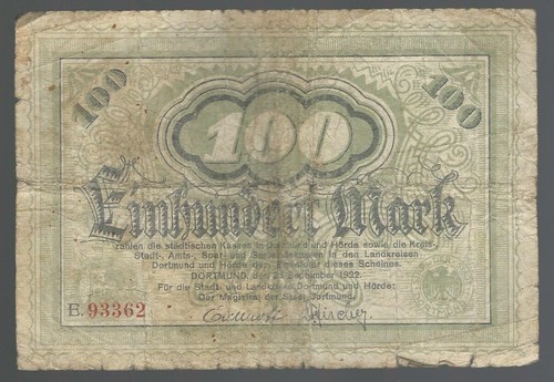 Notgeld dortmund und hörde - dortmund,