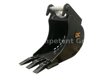 MS01 Tieflöffel Baggerschaufel Baggerlöffel Minibagger 25 cm 250 mm HARDOX 