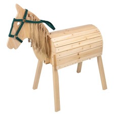 Holzpferd Spielpferd aus