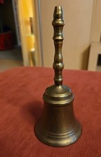 Messingglocke, 15cm hoch,Handglocke mit recht lautem und hellem angenehmen Klang