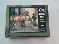 Verlinden 1224 Farmer with Horse 1:35  wie NEU