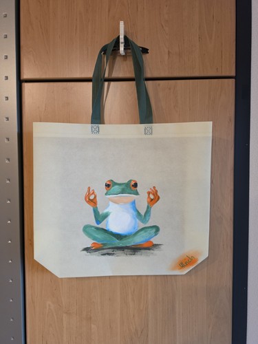 Handgemalt unikat shopper - handgemalt,