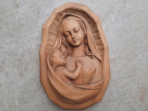 Holzschnitzerei madonna maria - holzschnitzerei,