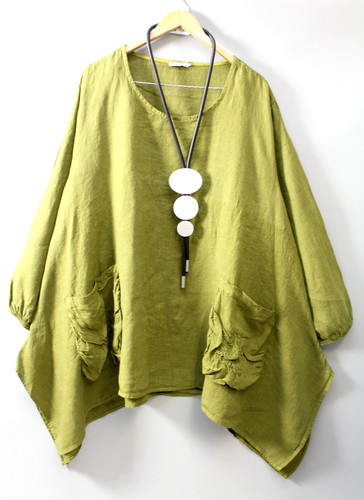 Moonshine leinen tunika bluse - moonshine,