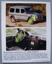 Pressefoto Mercedes G 500 lang W463 G-Modell wagon photo Foto brochure Prospekt