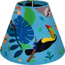 Wogati Lampenschirm/Tischleuchte /Dschungel/Tiere/ Kinderzimmer / Stoff E14/E27