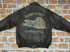 *AVIREX USA VINTAGE A2 PILOTEN LEDERJACKE*CHINA 1944 FLYING TIGERS*GR: M*TIP TOP
