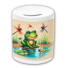 Frosch Spardose Kinder / Sparbüchse / Sparschwein / Geldbüchse mit Name