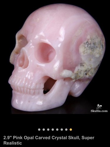 Kristallschädel pink opal - pink,