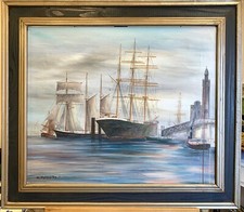 Ölgemälde Großsegler