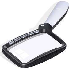Klappbare LED Lupe 2-fach