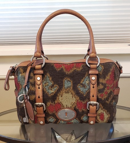 Fossil tapestry maddox - fossil, satchel