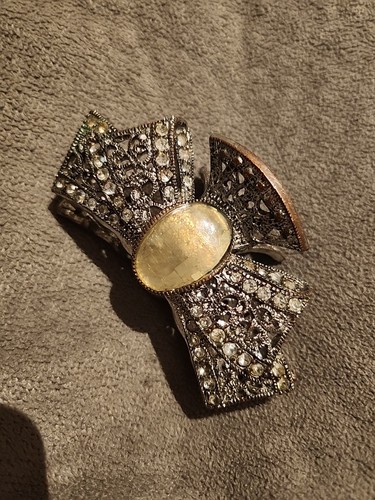 Vintage haarspange metall mit - vintage,