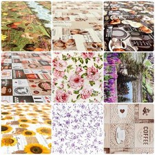 Wachstuch Tischdecke abwaschbar Wachstuchtischdecke Kaffee Blumen Sommer ANRO