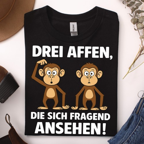 Drei affen shirt lustiger - affen, t-shirt
