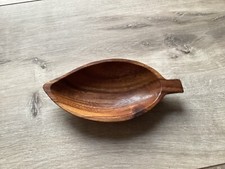 Schale, Holz, oval, Deko 🍁🥜🌰