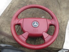 39 cm Lederlenkrad Sport mittelrot Mercedes-Benz C-Klasse W202 SLK R170 SL R129