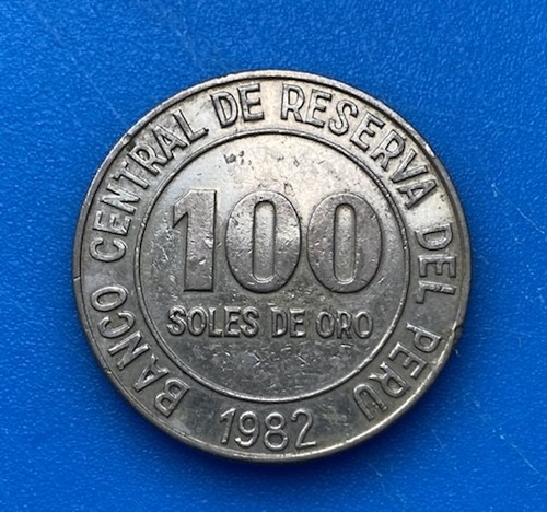 Peru 100 soles oro 1982 - oro,