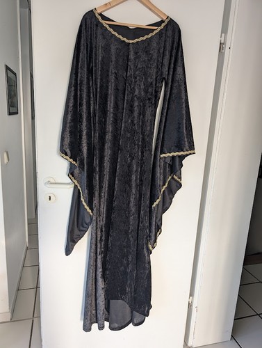 Schwarzes samtkleid 40 mit - gr.,