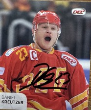 DEL 17/18 Daniel Kreutzer #220 Sticker Düsseldorf / Kassel  *signiert*
