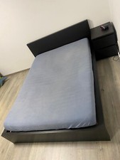 MALM Bett140x200 schwarz inkl. Lattenrost und Matratze