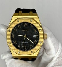 Seiko NH35 Handgefertigte Automatikuhr Zifferblatt mit arabischen Ziffern Royal Style