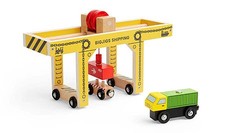  Gelber Brückenkran (Bigjigs Toys LTD) NEU/OVP