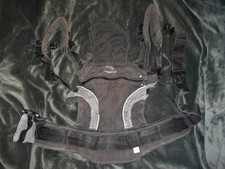 Manduca Babytrage Tragetuch Grau Schwarz Baby Trage säugling Klein Kind Kinder